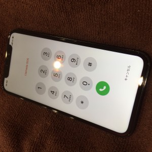 iPhoneX 画面修理　ガラスコーティング　川口