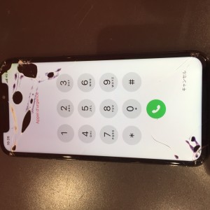 iPhoneX 画面修理　ガラスコーティング　川口