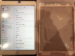 iPad8ガラス交換修理