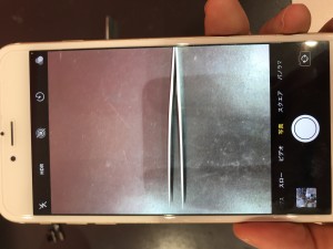iPhone6spカメラ破損修理写真