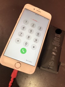 iPhone6sバッテリー修理